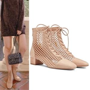 Dior Naughtily-D 3cm Mesh Ankle Boot in Nude $1250